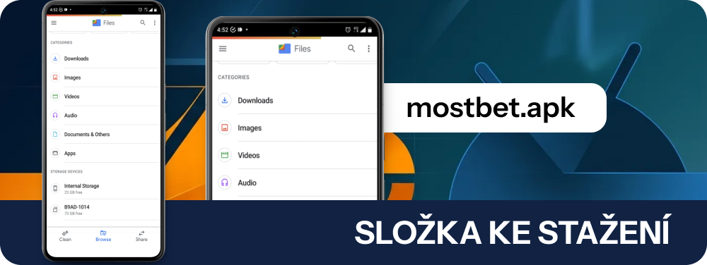 Najít stažený Mostbet APK soubor