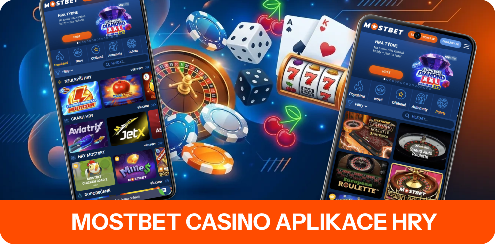 Casino aplikace Mostbet nabízí přístup ke třem hlavním kategoriím
