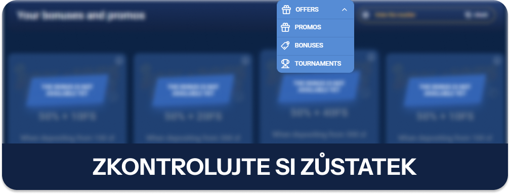 Zkontrolujte zůstatek v peněžence Mostbet