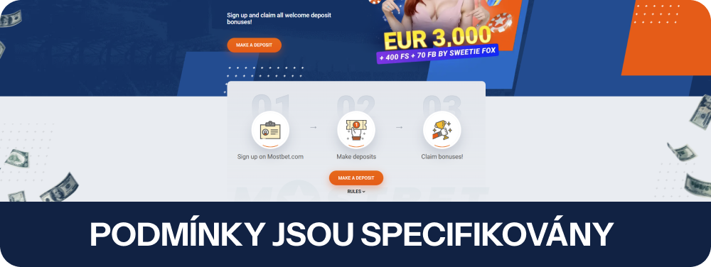 Zkontrolujte podmínky pro rotaci Mostbet