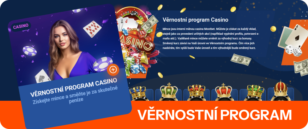 Mostbet v České republice vytvořil věrnostní program