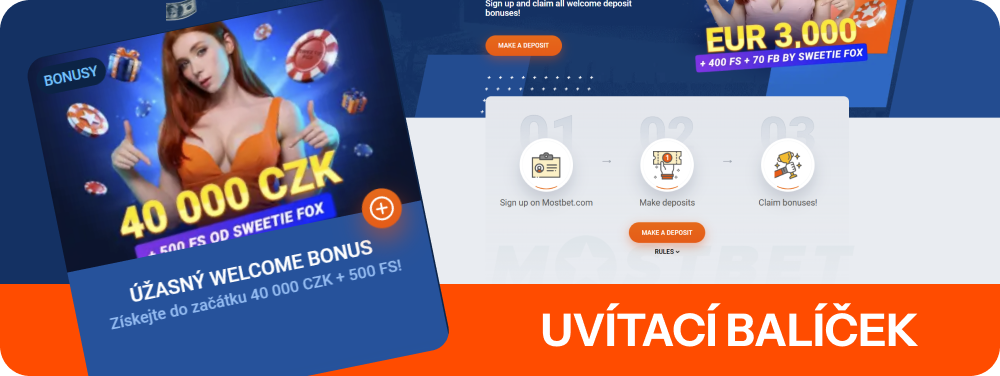 Welcome bonus at Mostbet in the Czech Republic