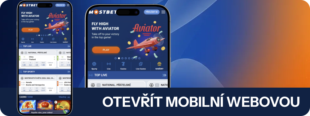 Otevřít mobilní web Mostbet v prohlížeči Safari