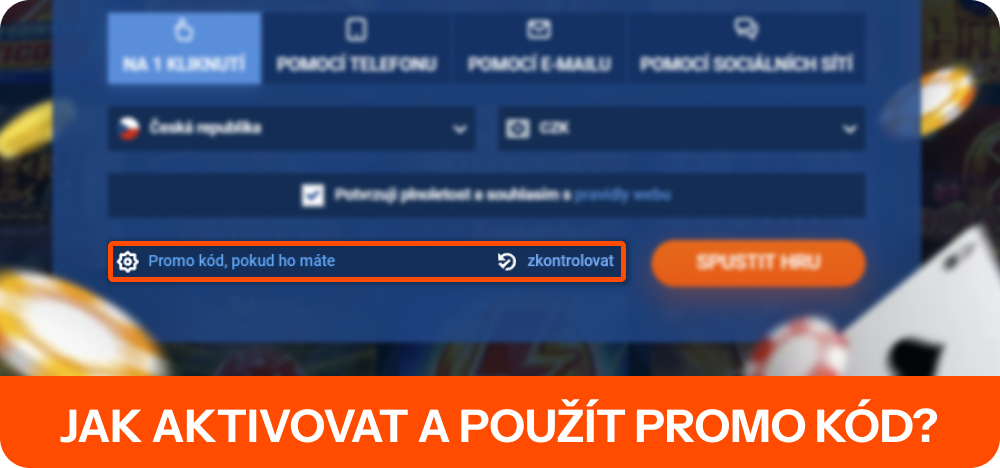 Pro aktivaci promo kódu pro Mostbet Česká republika je třeba provést několik kroků.