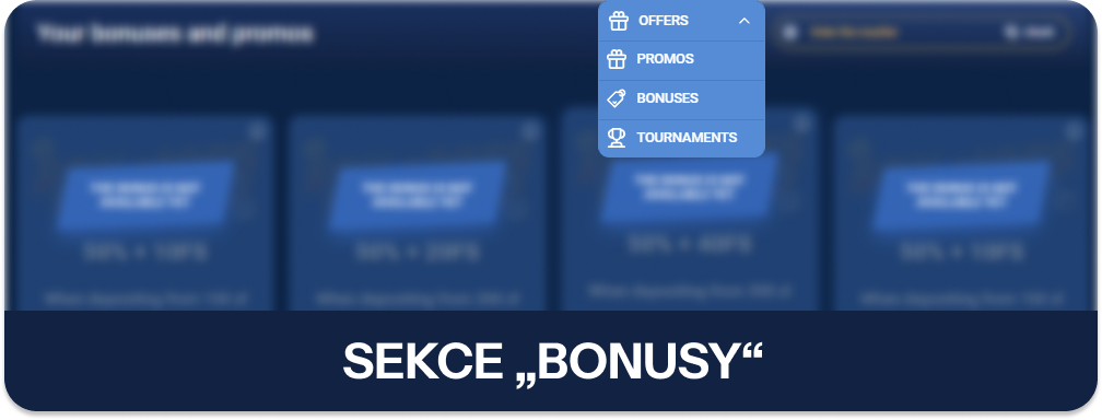 Podívejte se do sekce Bonusy Mostbet