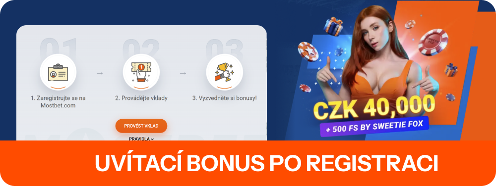Registrováním v Mostbet v Česku se aktivuje vstupní balíček