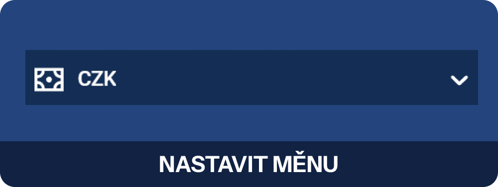 Nastav měnu účtu na CZK pro transakce Mostbet